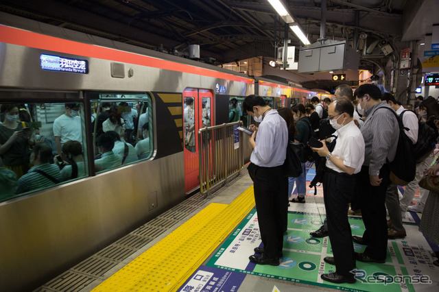 東京・品川駅(7月2日)