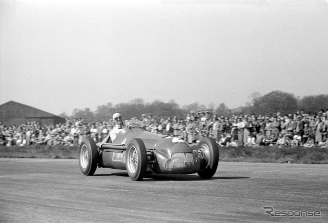 熱い表情はジュゼッペ・“ニーノ”・ファリーナの登録商標（1950年、F1イギリスGP）