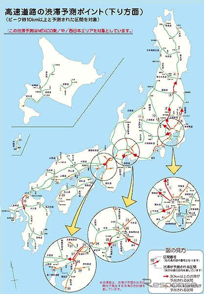【夏休み】クルマで帰省？…渋滞ピーク予測を発表