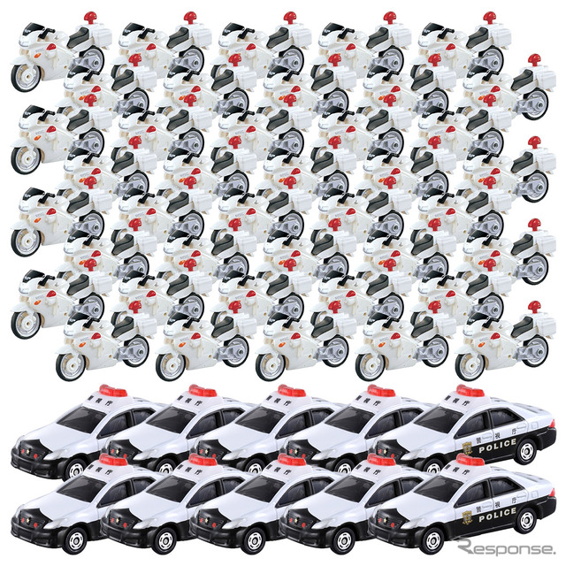 交通機動隊50台セット 販売価格:2万4750円、発売日:5月16日 (c) TOMY