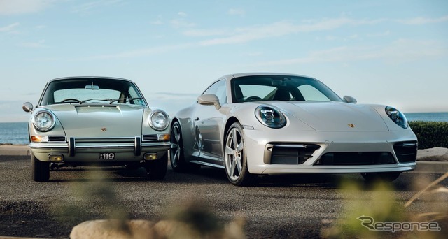 オーストラリアで最初のポルシェ 911 初代(1965年型)とポルシェ 911 現行のカスタマイズモデル