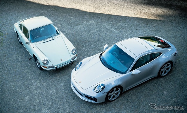 オーストラリアで最初のポルシェ 911 初代(1965年型)とポルシェ 911 現行のカスタマイズモデル