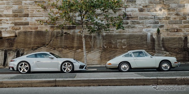 ポルシェ 911 現行のカスタマイズモデルとオーストラリアで最初のポルシェ 911 初代(1965年型)