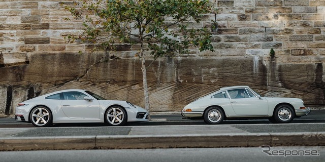 ポルシェ 911 現行のカスタマイズモデルとオーストラリアで最初のポルシェ 911 初代（1965年型）