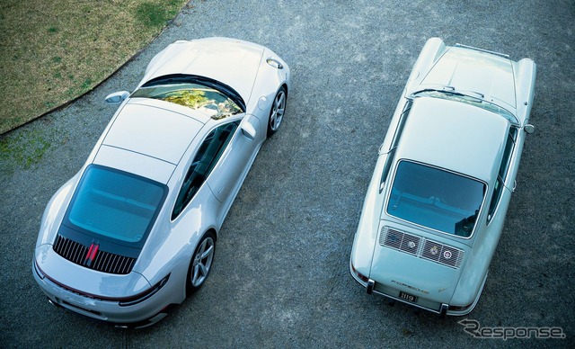 ポルシェ 911 現行のカスタマイズモデルとオーストラリアで最初のポルシェ 911 初代(1965年型)
