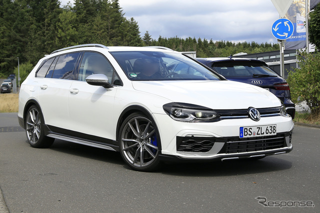 VW ゴルフR ヴァリアント 次期型プロトタイプ(スクープ写真)