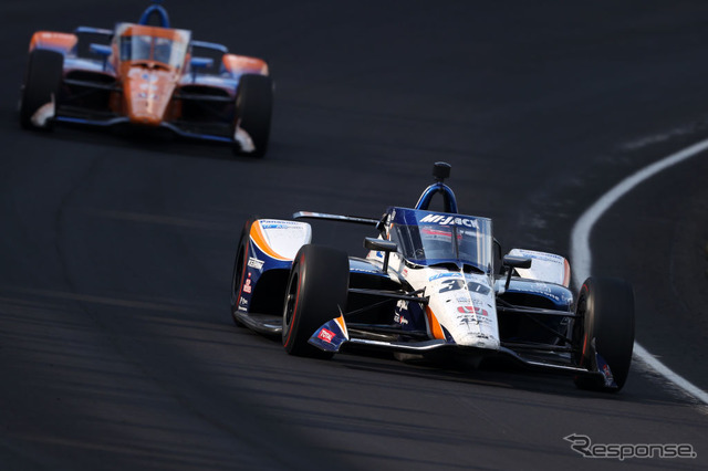 インディ500で優勝した#30 佐藤琢磨(8月23日)