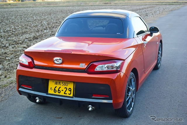 コペン GR SPORTのリアビュー(クローズ)