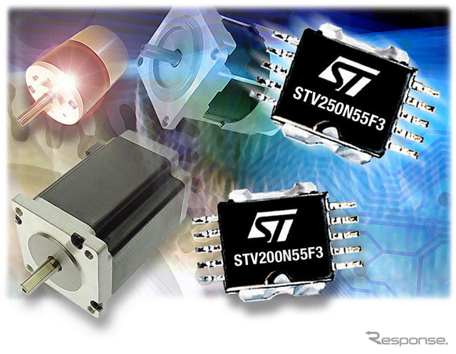 STマイクロ、モータ駆動効率を高めるパワーMOSFETを開発