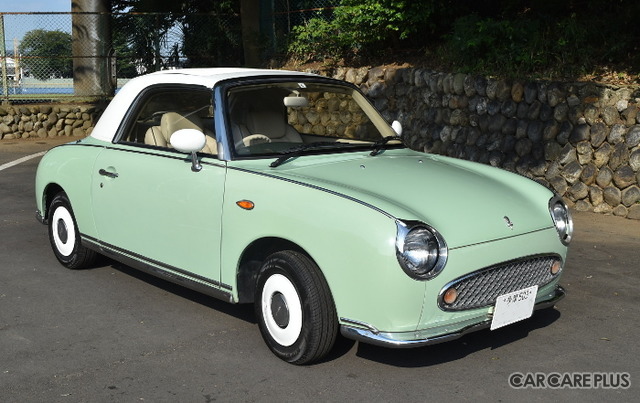 日産フィガロ 離れた丸目で味わい尽きぬ カエル顔のパイクカー【愛車 File.15】