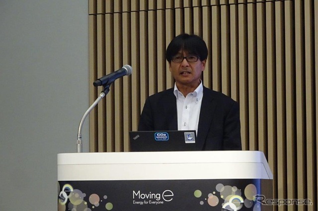 本田技術研究所の岩田和之氏(先進パワーユニット・エネルギー研究所エクゼクティブチーフエンジニア)