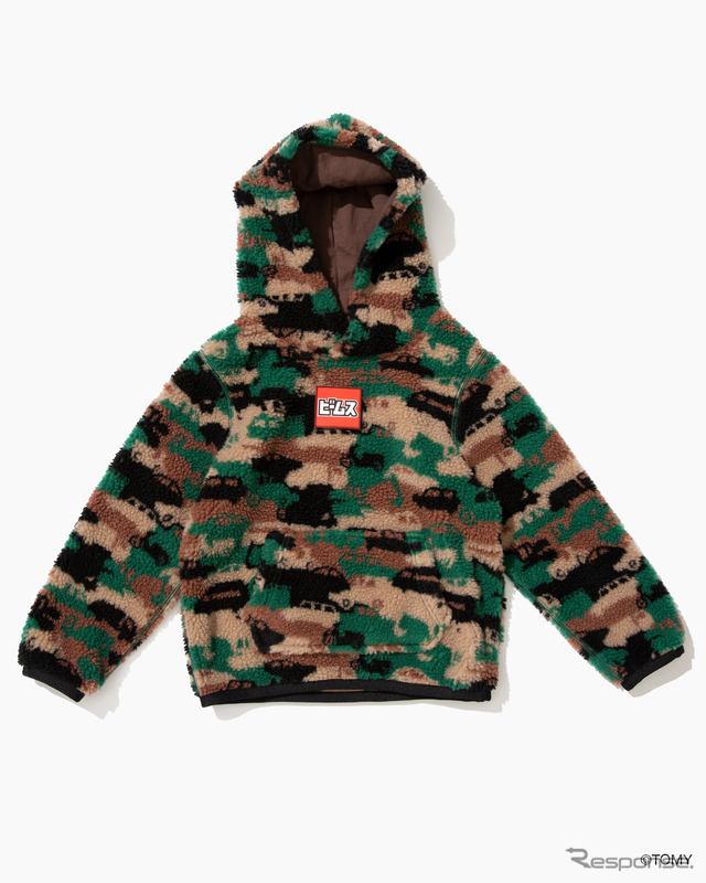 Fleece Hoodie（Kids）　カラー：Camouflage　サイズ：100, 110, 120　価格：6,800円（税別）