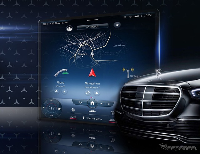 メルセデスベンツ Sクラス 次期型に採用される最新MBUX