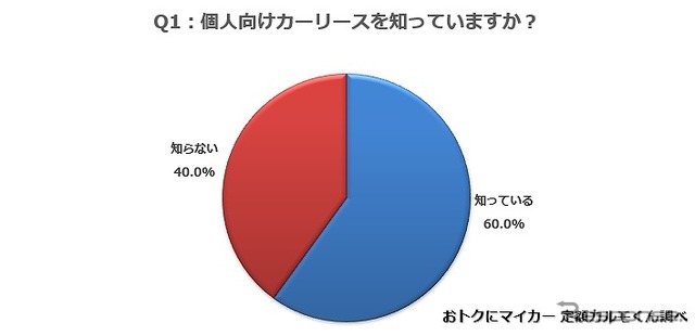 個人向けカーリースを知っていますか？