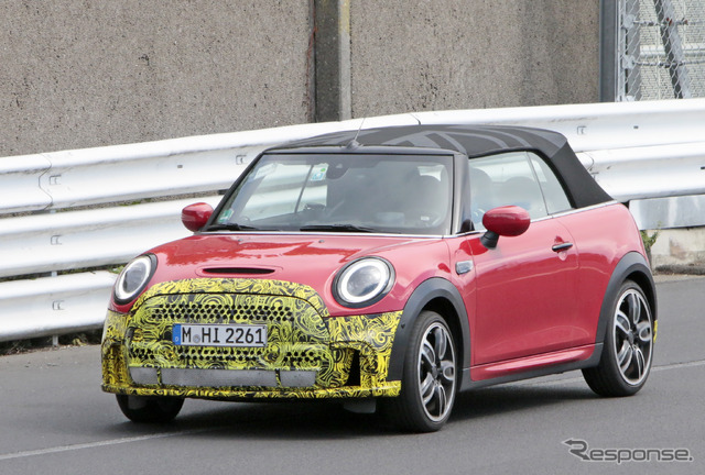 MINI クーパーS コンバーチブル 改良新型プロトタイプ(スクープ写真)