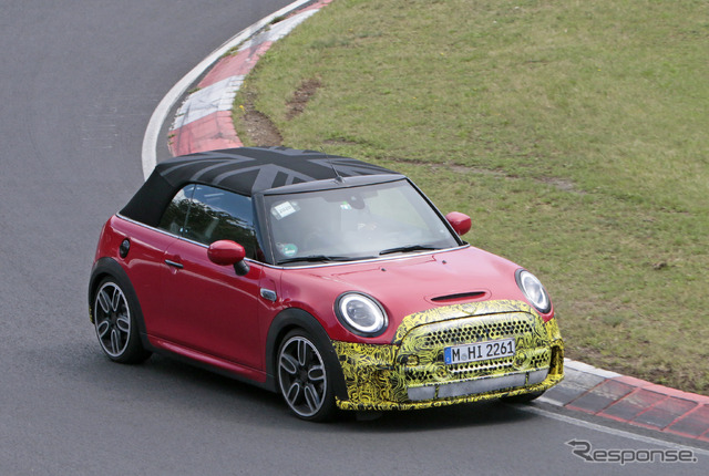MINI クーパーS コンバーチブル 改良新型プロトタイプ(スクープ写真)