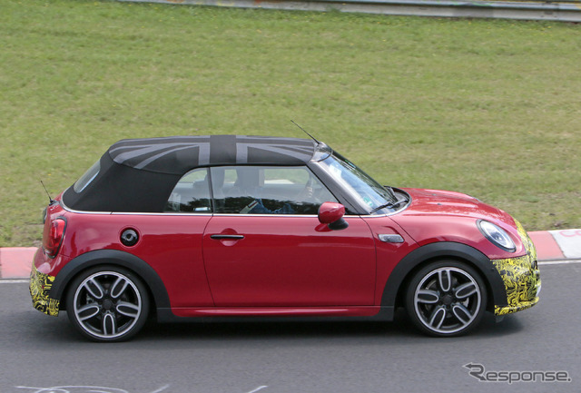MINI クーパーS コンバーチブル 改良新型プロトタイプ(スクープ写真)