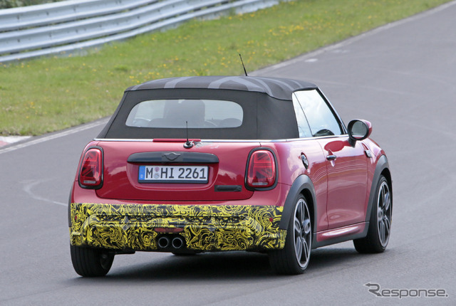 MINI クーパーS コンバーチブル 改良新型プロトタイプ(スクープ写真)
