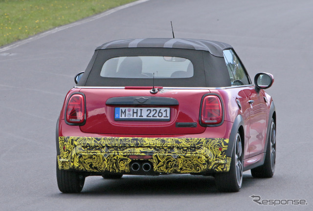 MINI クーパーS コンバーチブル 改良新型プロトタイプ(スクープ写真)