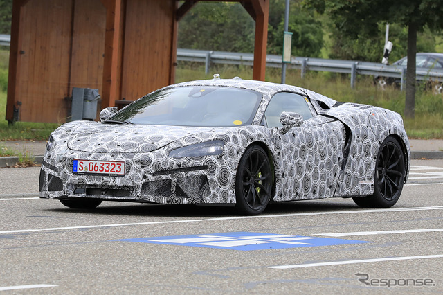 マクラーレン 新型ハイブリッド開発車両(スクープ写真)