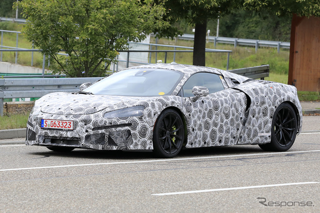 マクラーレン 新型ハイブリッド開発車両(スクープ写真)