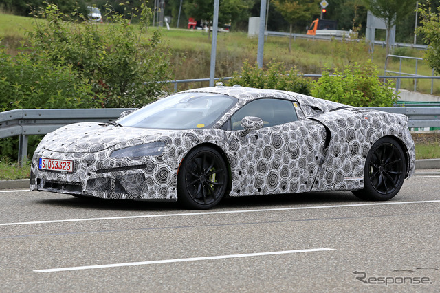 マクラーレン 新型ハイブリッド開発車両(スクープ写真)