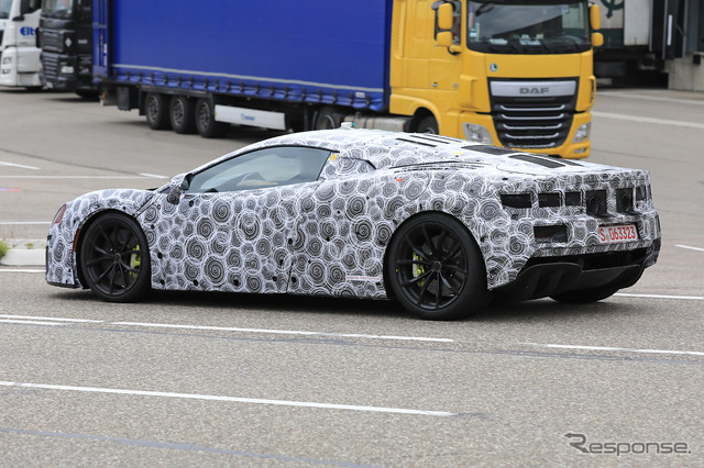 マクラーレン 新型ハイブリッド開発車両(スクープ写真)
