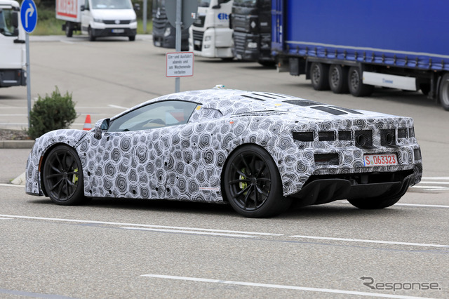 マクラーレン 新型ハイブリッド開発車両(スクープ写真)