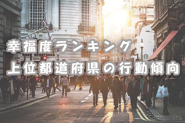 幸福度ランキング上位 都道府県の行動傾向