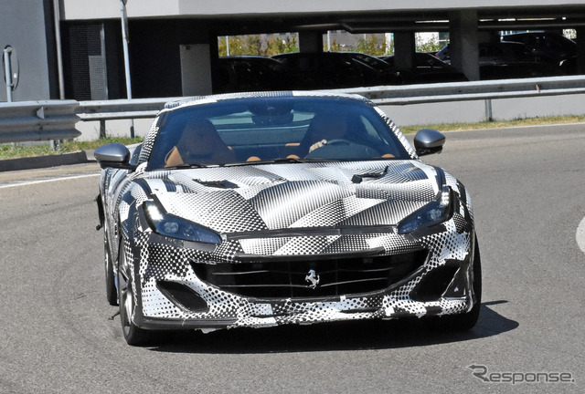 フェラーリ ポルトフィーノ 改良新型プロトタイプ(スクープ写真)