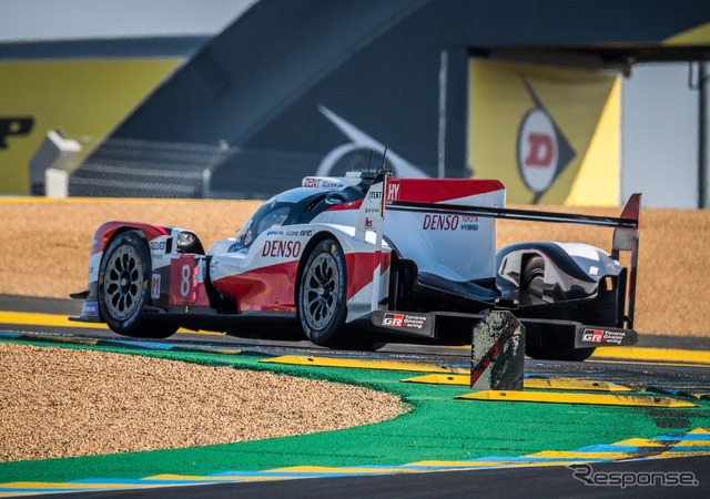 2020年のルマン24時間、LMP1クラス予選3位の#8 トヨタ(中嶋一貴組)。