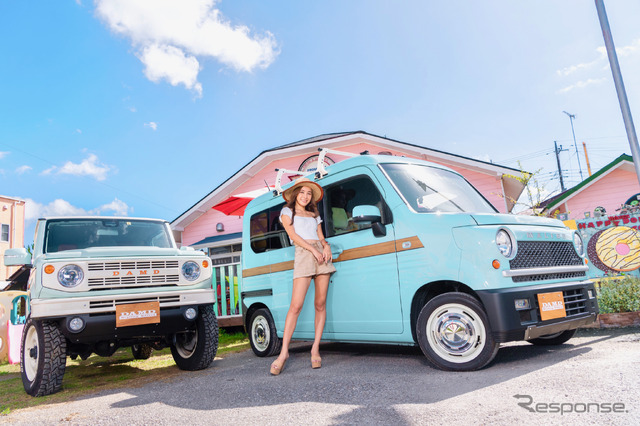 DAMD 『JIMNY Little B.』とDAMD 『N-VAN MALIBU』で西海岸風のショートトリップへ!