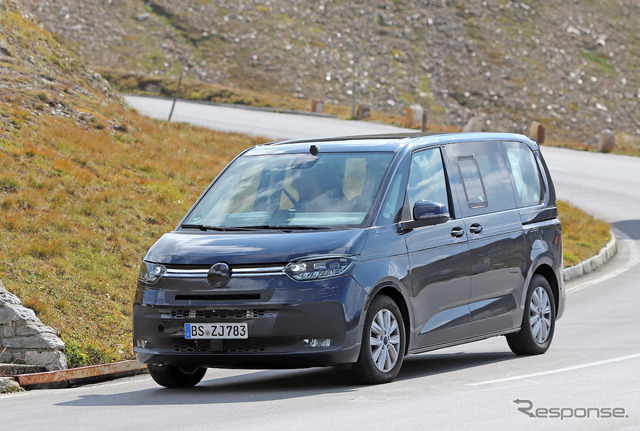 VW T7 PHEVプロトタイプ(スクープ写真)