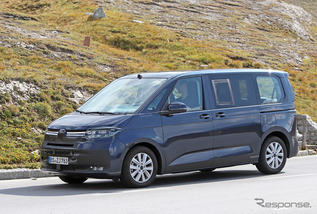 VW T7 PHEVプロトタイプ(スクープ写真)