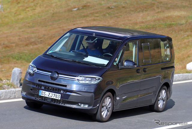 VW T7 PHEVプロトタイプ(スクープ写真)