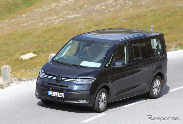 VW T7 PHEVプロトタイプ（スクープ写真）