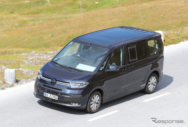 VW T7 PHEVプロトタイプ（スクープ写真）