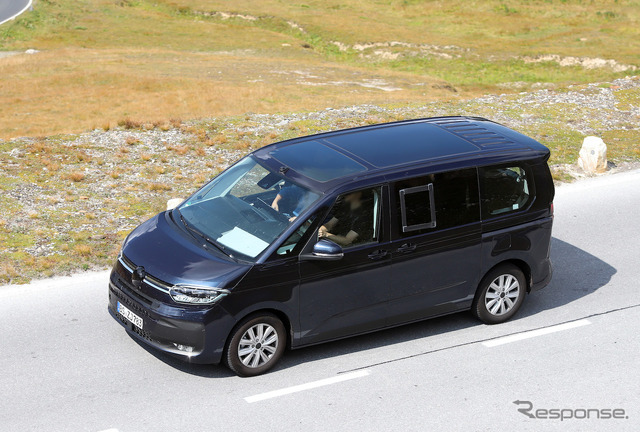 VW T7 PHEVプロトタイプ（スクープ写真）