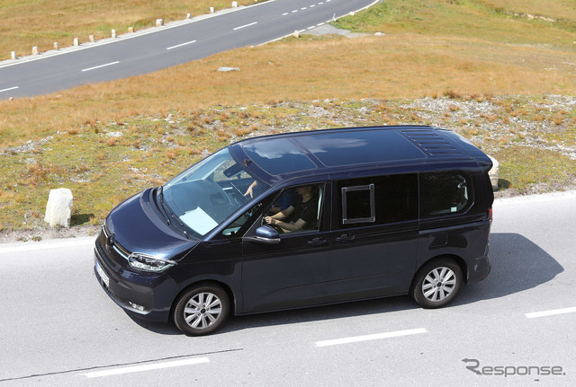 VW T7 PHEVプロトタイプ(スクープ写真)