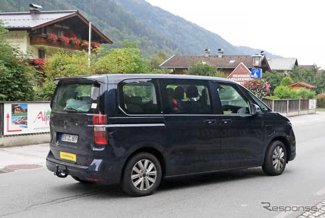 VW T7 PHEVプロトタイプ(スクープ写真)