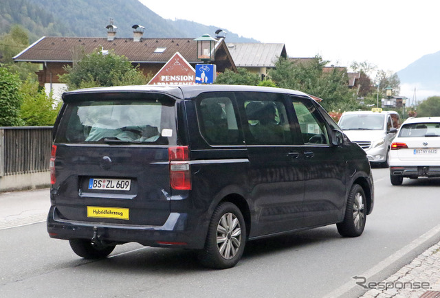 VW T7 PHEVプロトタイプ(スクープ写真)