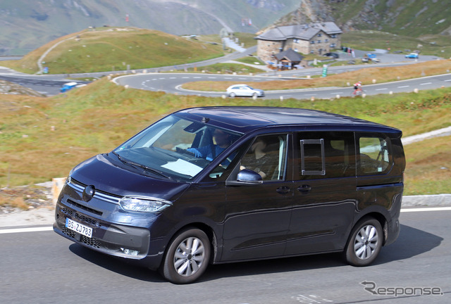 VW T7 PHEVプロトタイプ（スクープ写真）