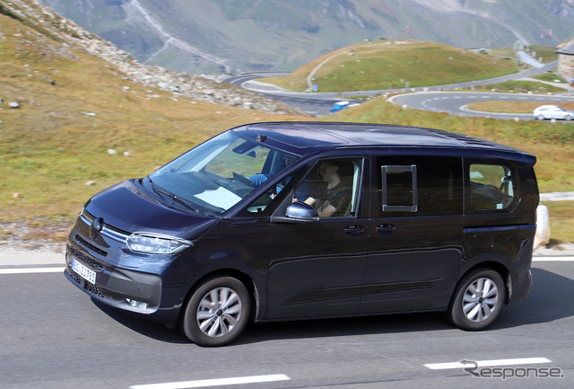 VW T7 PHEVプロトタイプ（スクープ写真）