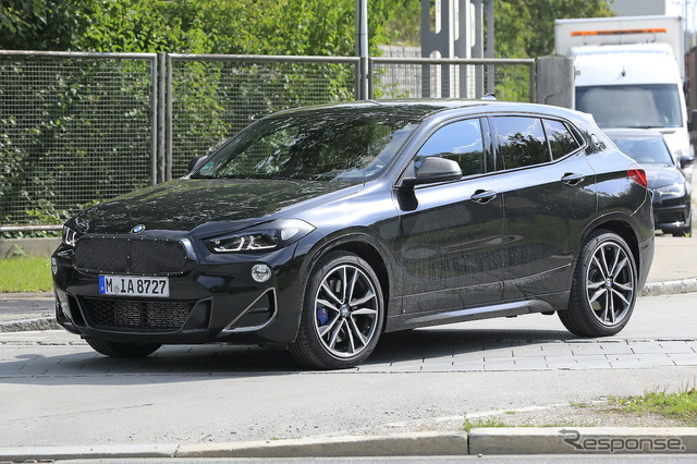BMW X2 改良新型プロトタイプ(スクープ写真)