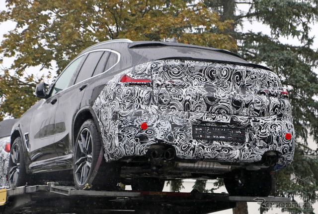 BMW X4M 改良新型プロトタイプ(スクープ写真)