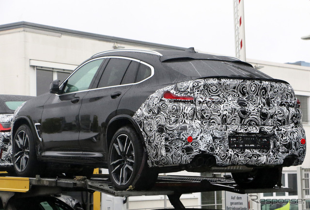 BMW X4M 改良新型プロトタイプ(スクープ写真)