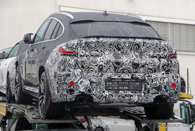 BMW X4M 改良新型プロトタイプ(スクープ写真)