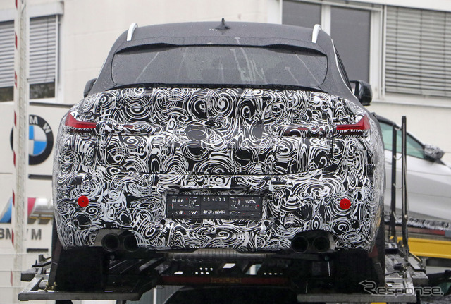 BMW X4M 改良新型プロトタイプ(スクープ写真)
