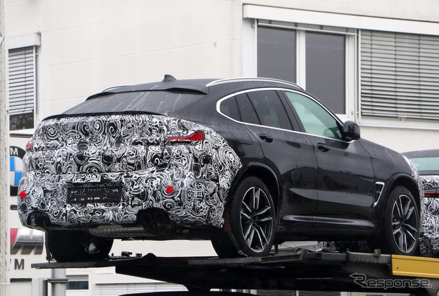 BMW X4M 改良新型プロトタイプ(スクープ写真)