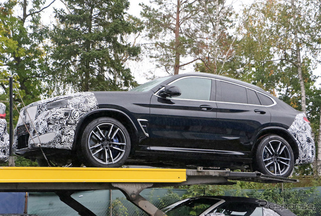 BMW X4M 改良新型プロトタイプ(スクープ写真)
